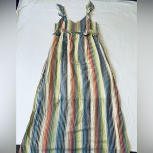 For The Republic Multicolor Striped Maxi Dress